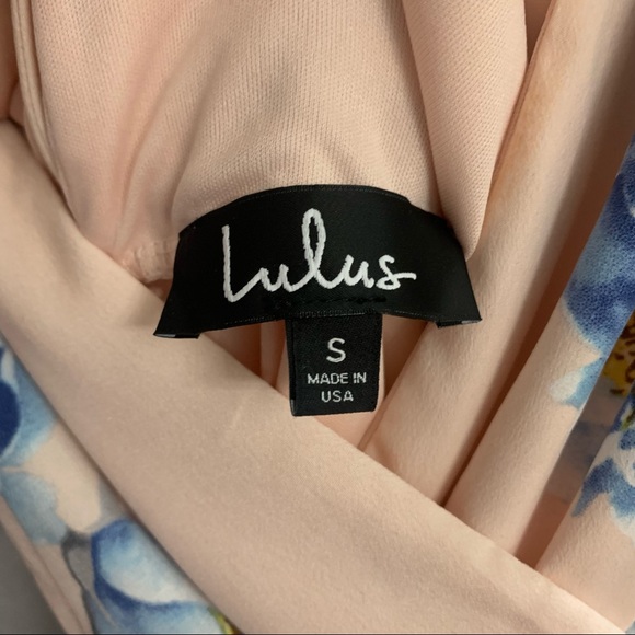 Lulu’s Garden Walk Blush Pink Floral Print Lace-Up Skater Dress - Picture 12 of 12